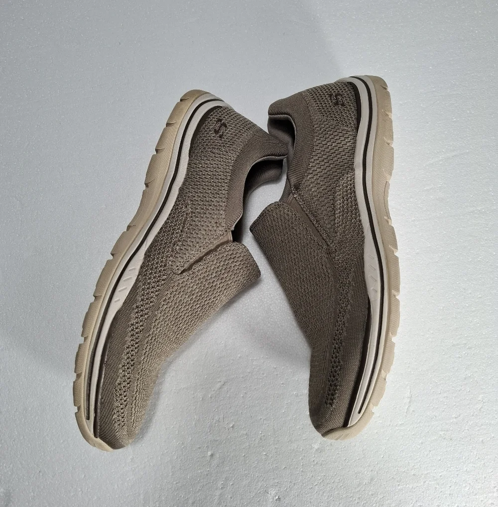 Skechers Men's Brown Slip-On Shoes Size 11.5